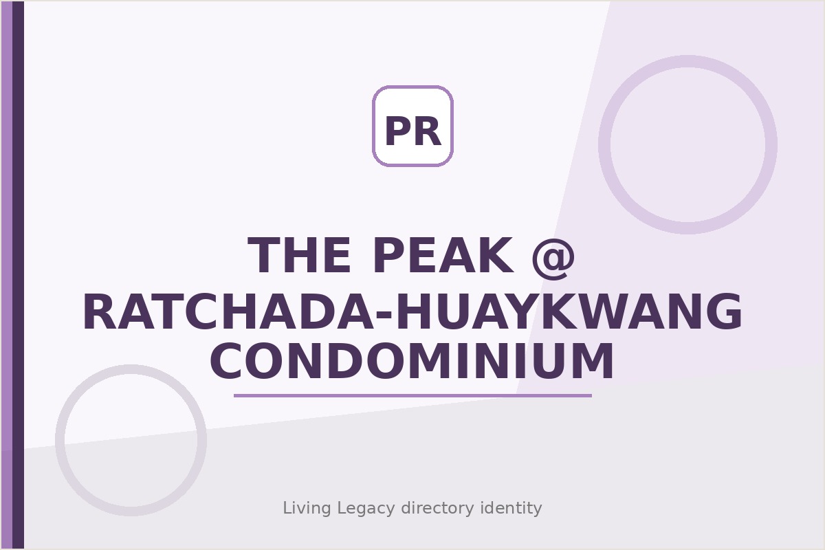 The Peak @ Ratchada-Huaykwang Condominium project