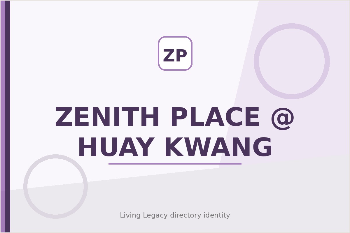 Zenith Place @ Huay Kwang project