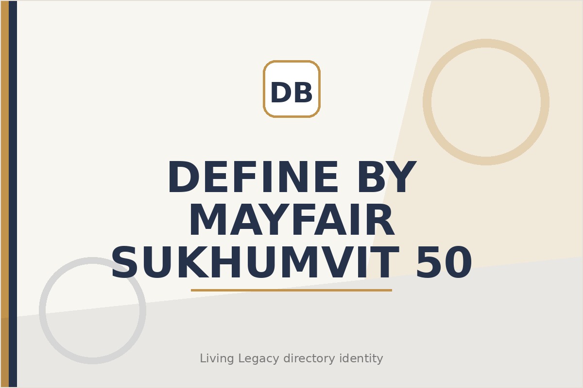 DEFINE by Mayfair Sukhumvit 50 project