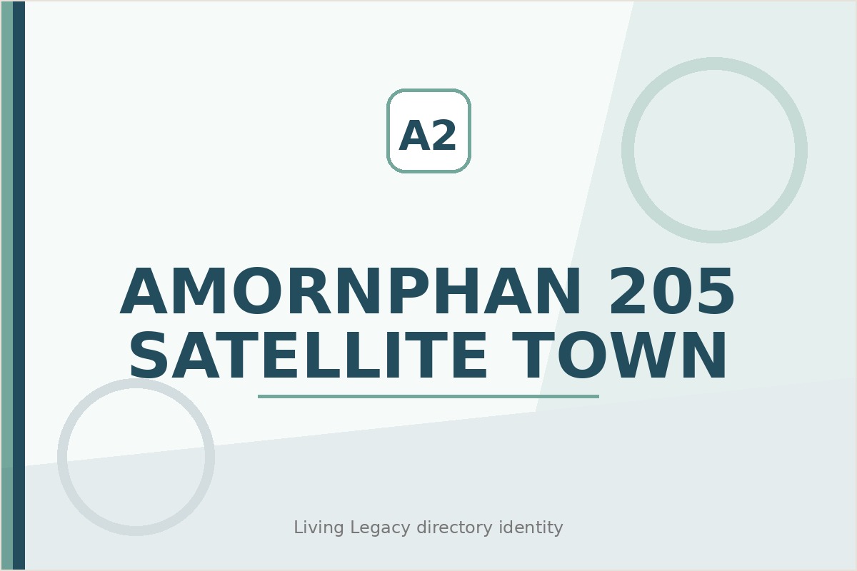 Amornphan 205 Satellite Town project