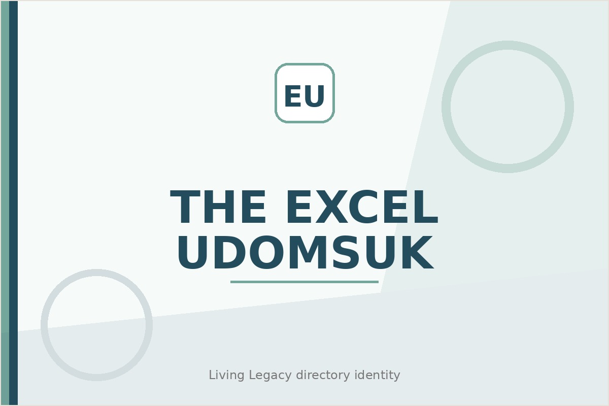 The Excel Udomsuk project