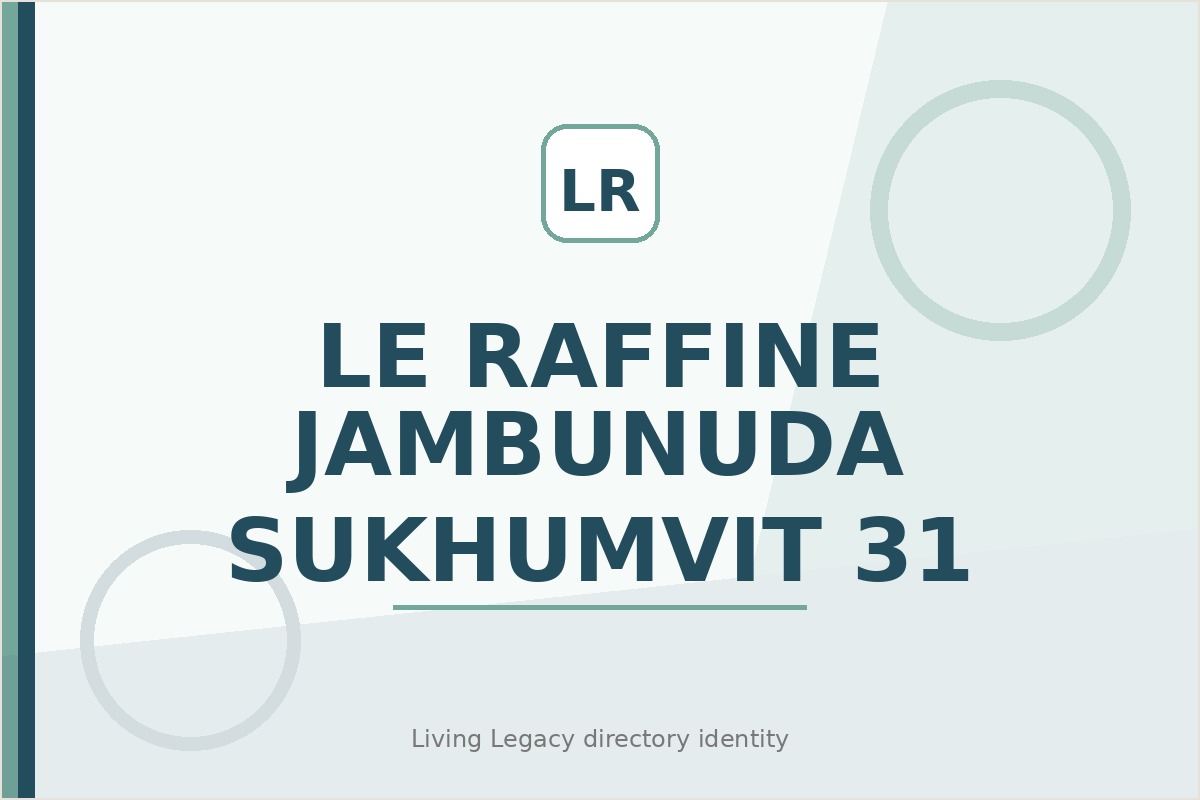 Le Raffine Jambunuda Sukhumvit 31 project