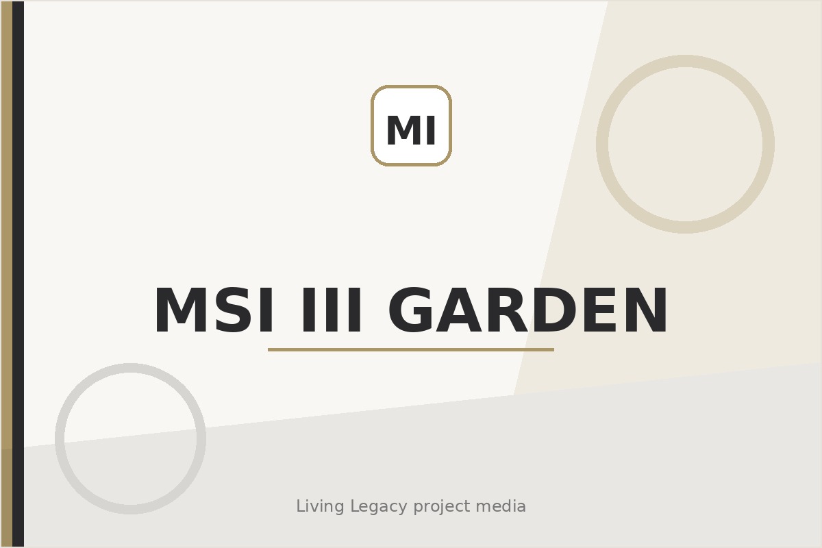 MSI III Garden project