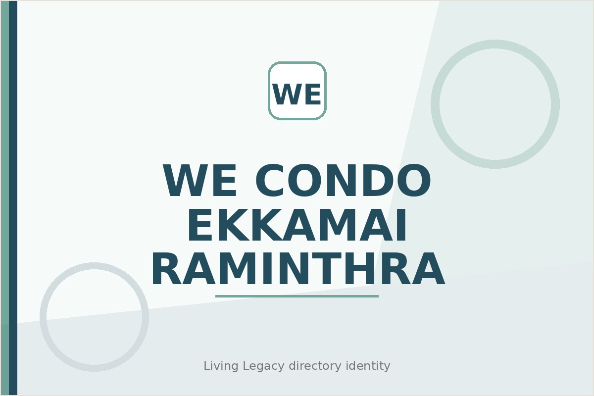 We Condo Ekkamai - Raminthra project