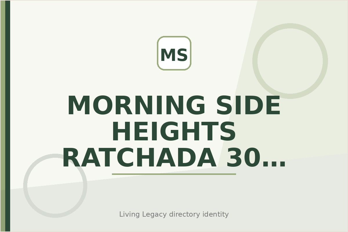 Morning Side Heights Ratchada 30 Condominium project