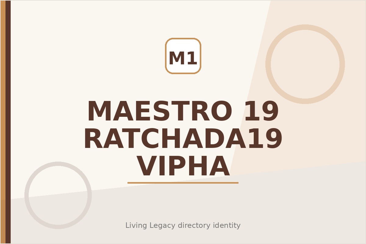 Maestro 19 Ratchada19 - Vipha project