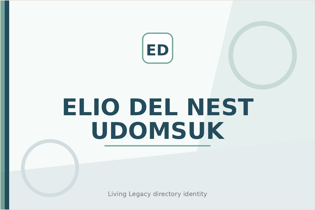 Elio Del Nest Udomsuk project