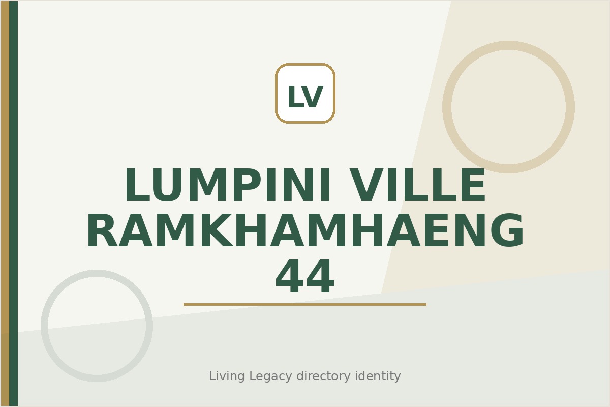 Lumpini Ville Ramkhamhaeng 44 project