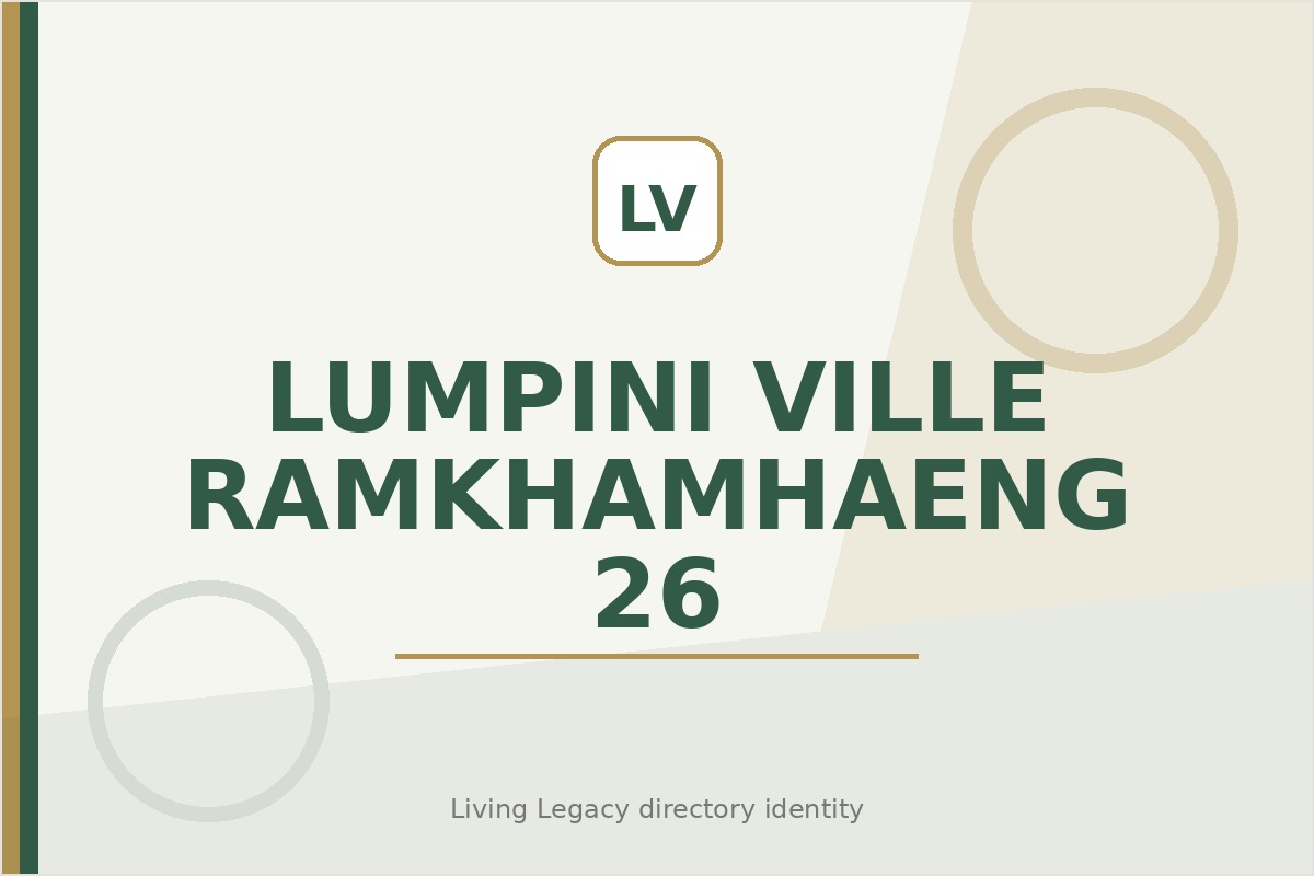 Lumpini Ville Ramkhamhaeng 26 project