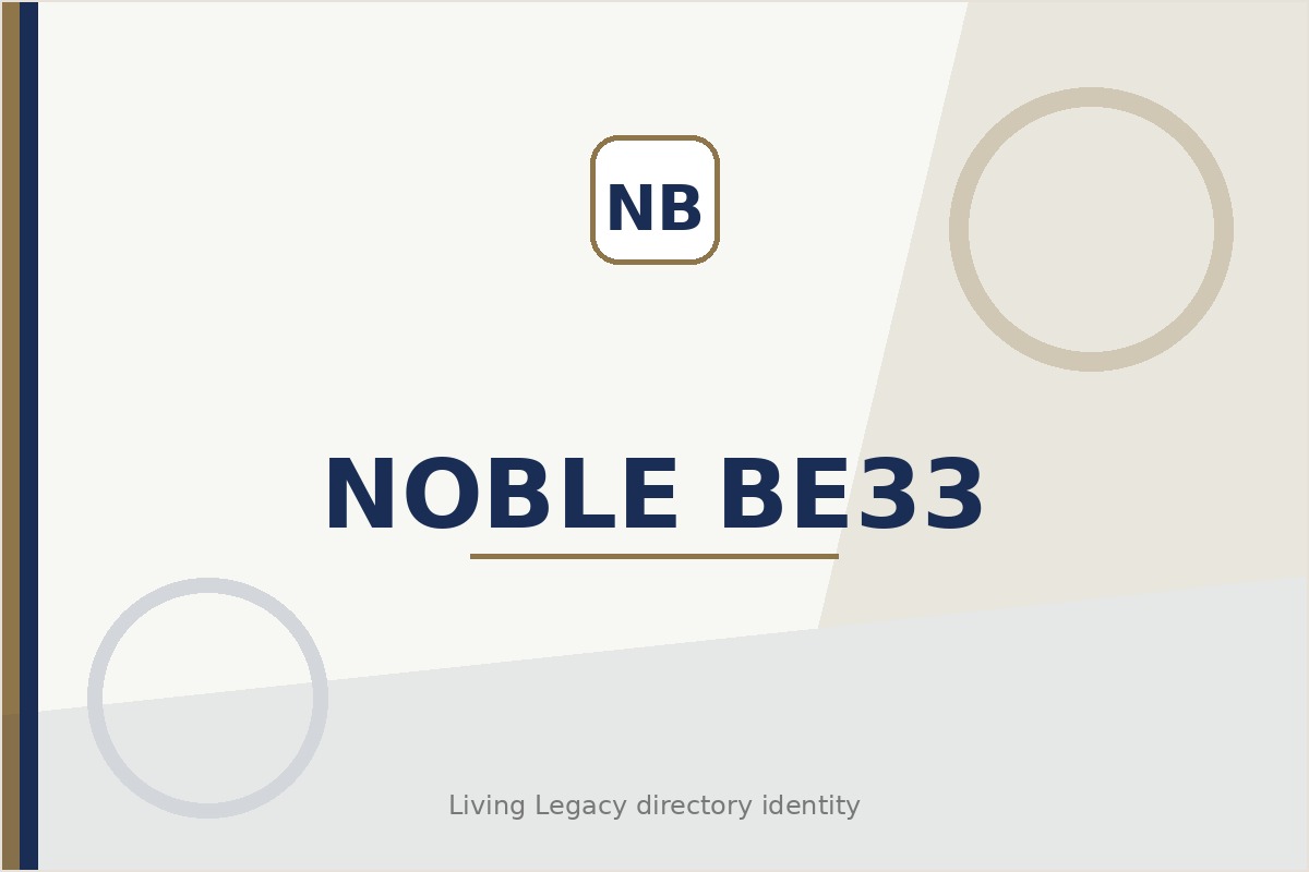 Noble Be33 project