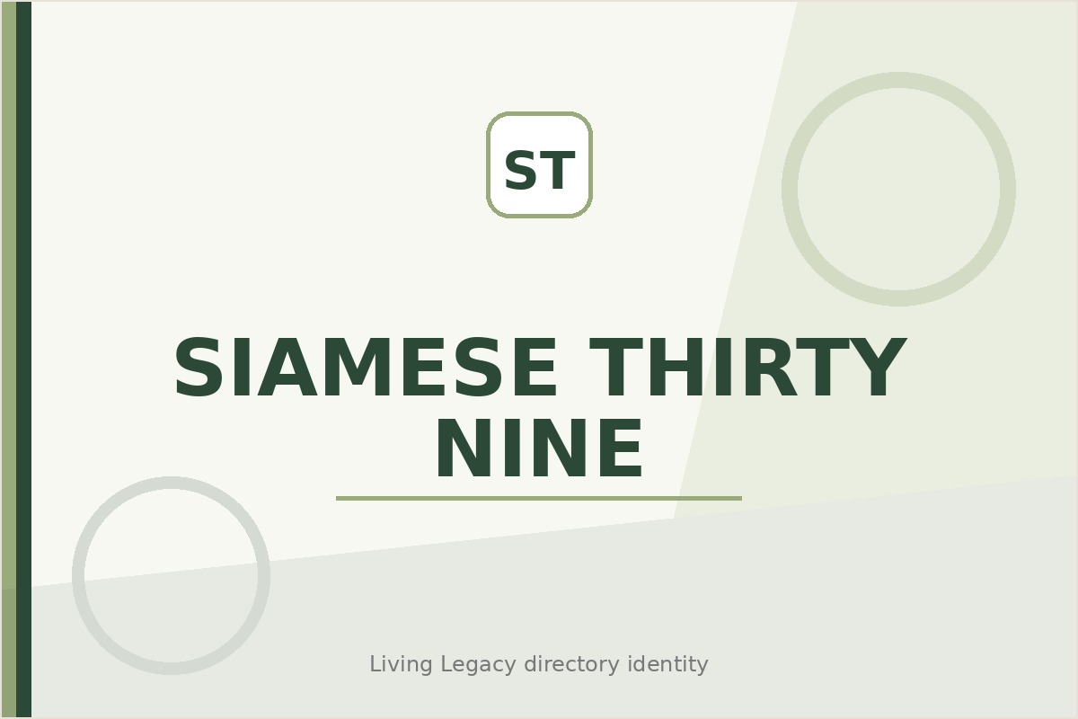 Siamese Thirty Nine project