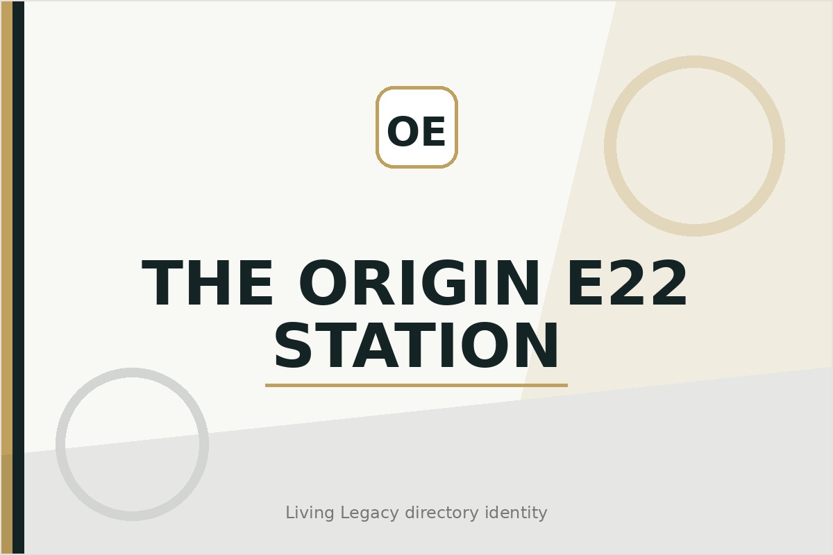 The Origin E22 Station project