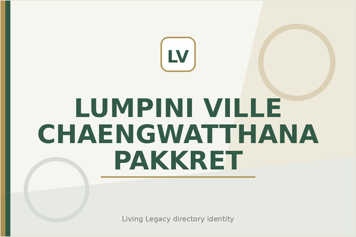 Lumpini Ville Chaengwatthana - Pakkret project