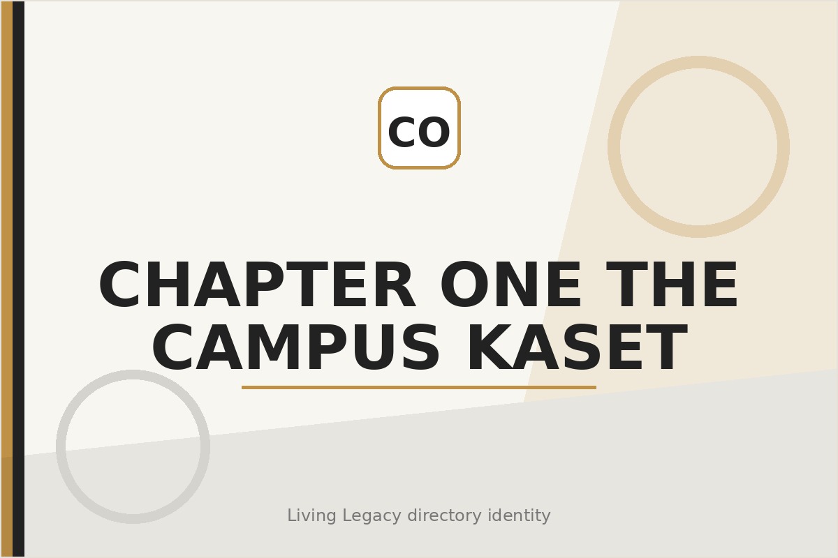 Chapter One The Campus Kaset project