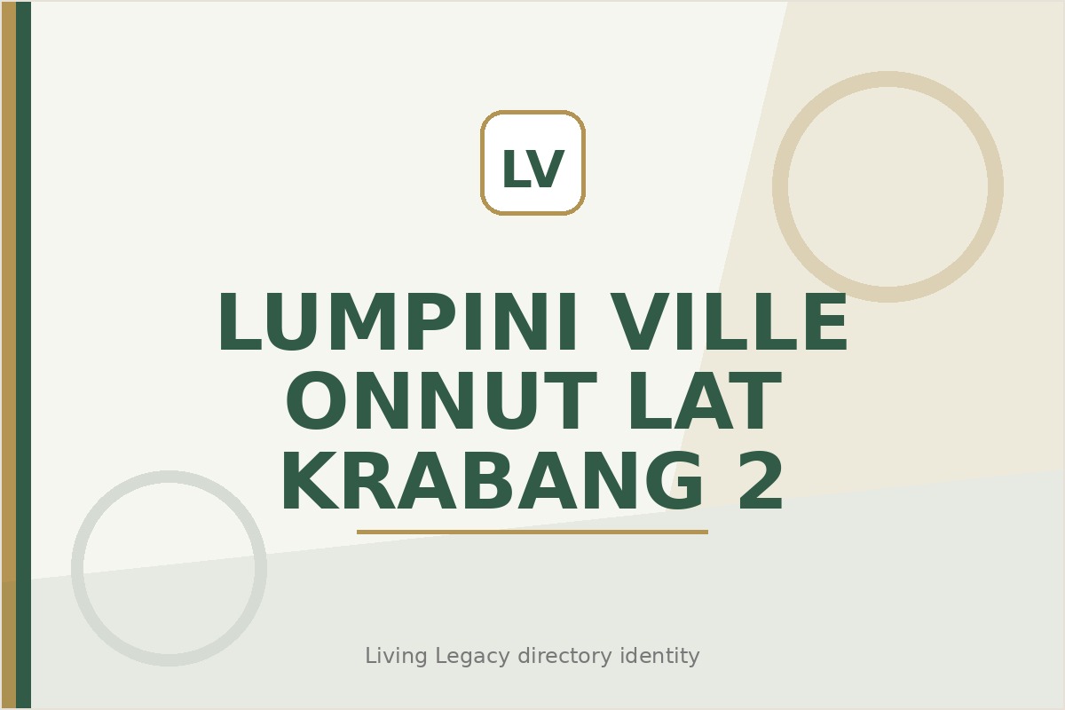Lumpini Ville Onnut - Lat Krabang 2 project