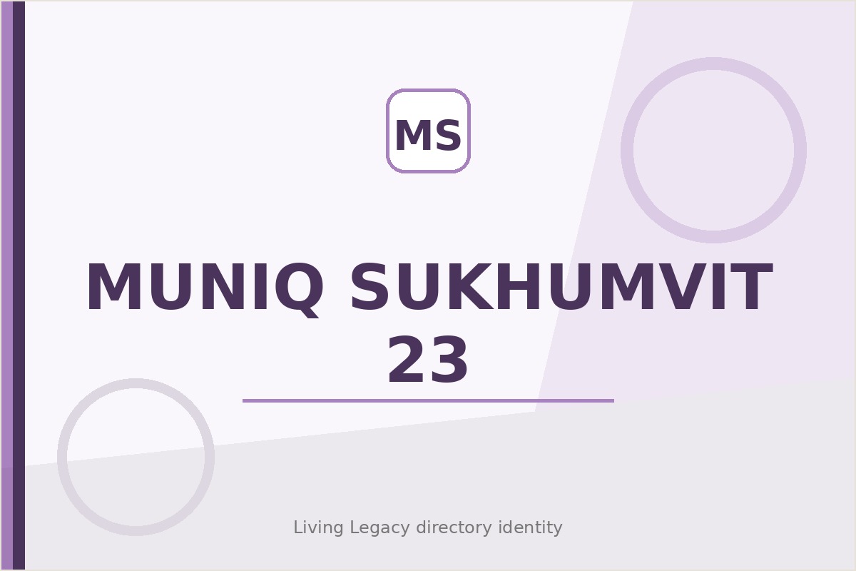 Muniq Sukhumvit 23 project