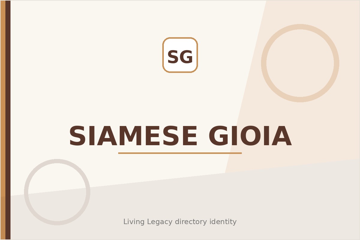 Siamese Gioia project