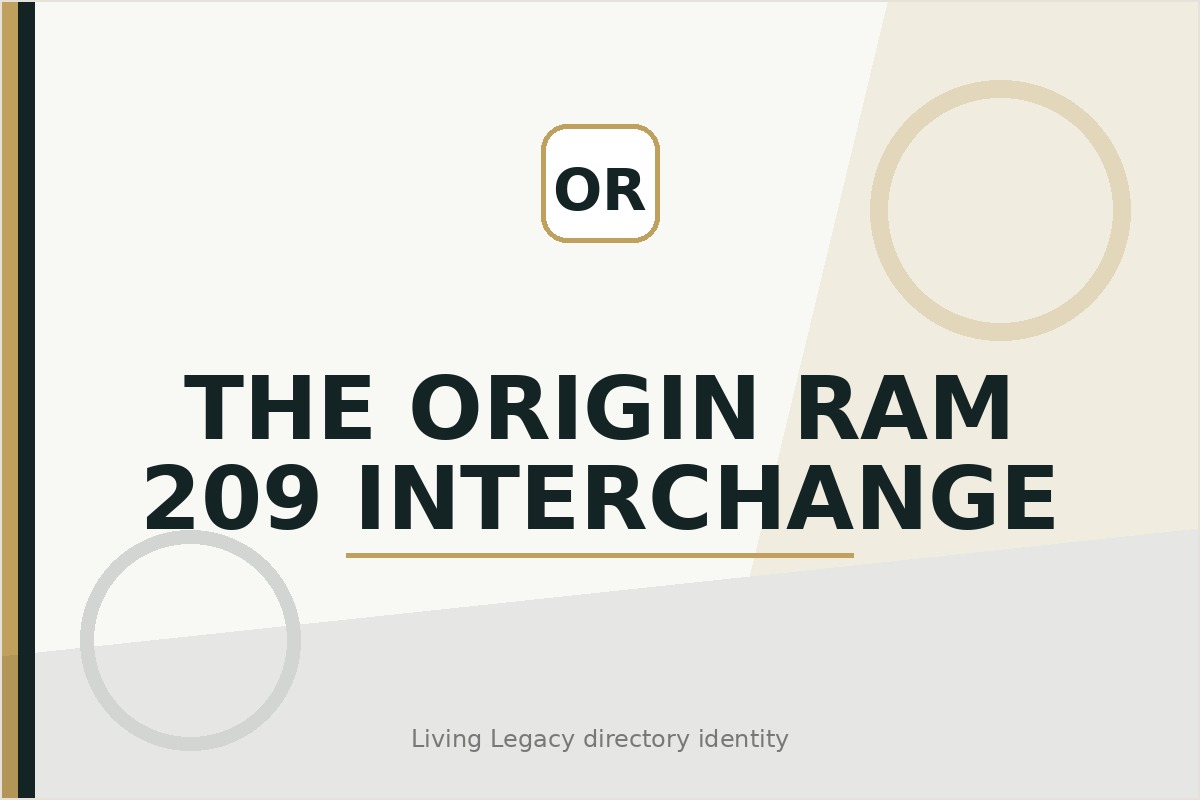 The Origin Ram 209 Interchange project