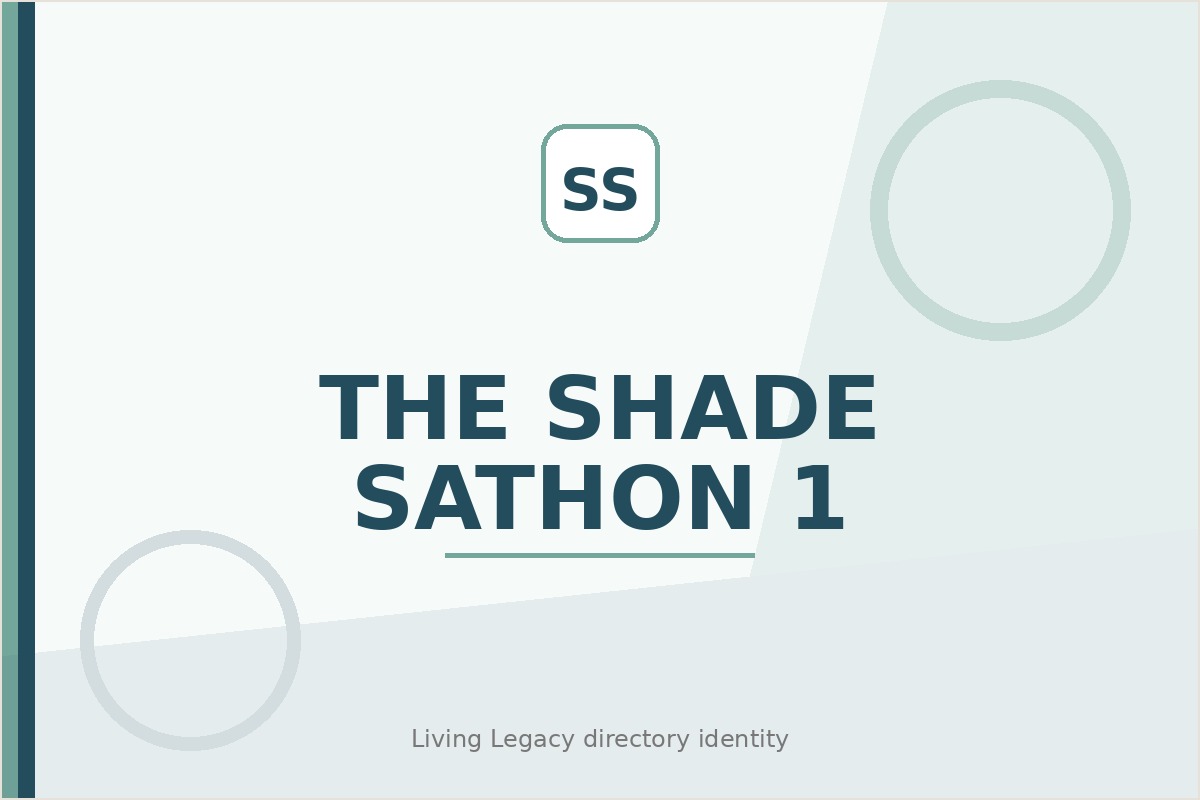 The Shade Sathon 1 project