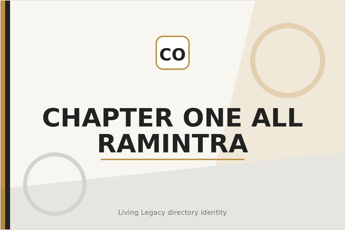 Chapter One All Ramintra project