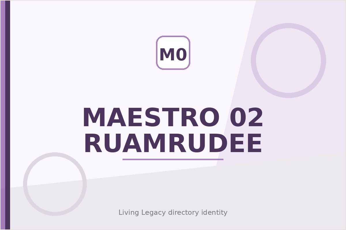 Maestro 02 Ruamrudee project