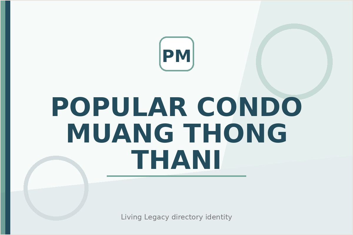 Popular Condo Muang Thong Thani project