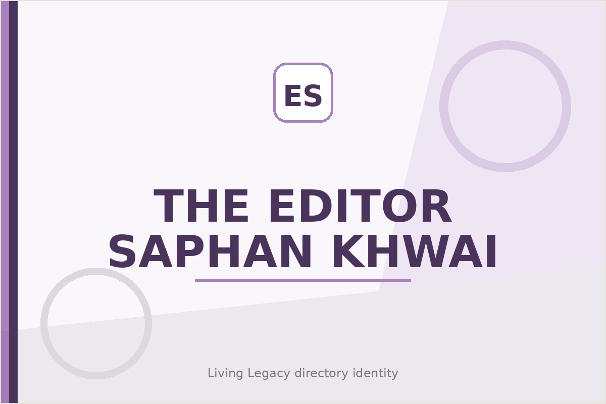 The Editor Saphan Khwai project