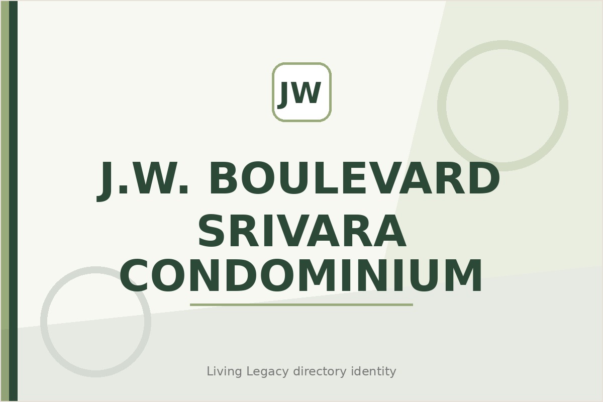 J.W. Boulevard Srivara Condominium project