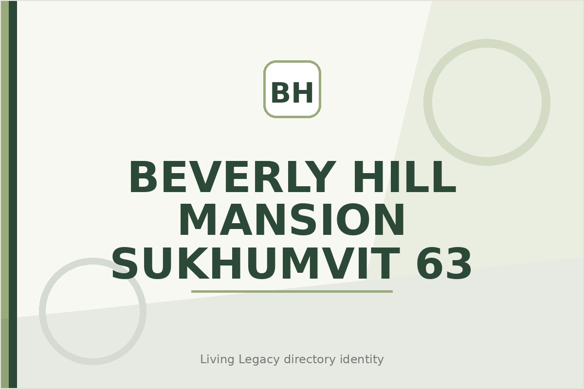 Beverly Hill Mansion Sukhumvit 63 project