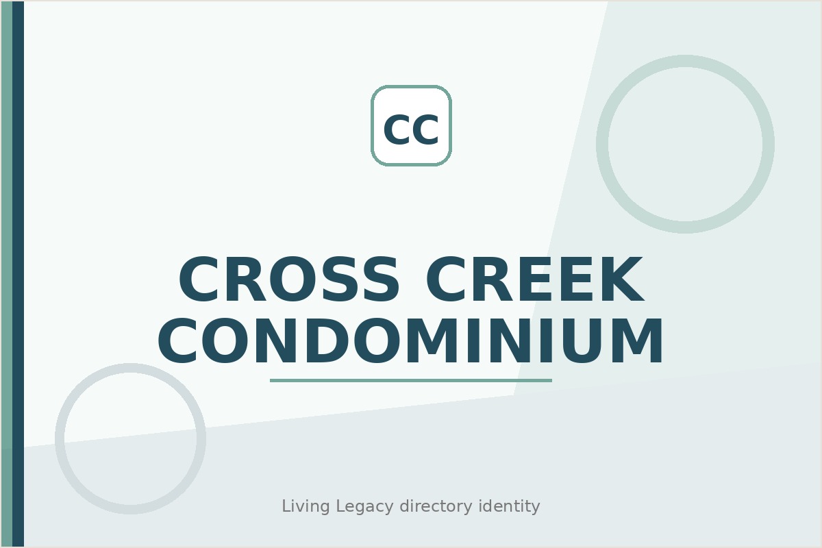 Cross Creek Condominium project